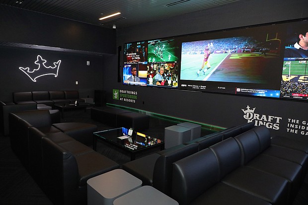 The Grand Opening of DraftKings Sportsbook at Resorts Casino Hotel in Atlantic City, New Jersey on November 20, 2018./Credit:	Bill McCay/Getty Images for Draft Kings