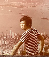 Ha Sze-yuen seen in 1975 above Hong Kong's Victoria Harbor, shortly after he escaped to the city from mainland China./Credit:	Ha Sze-yuen