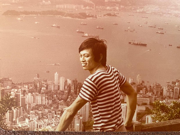 Ha Sze-yuen seen in 1975 above Hong Kong's Victoria Harbor, shortly after he escaped to the city from mainland China./Credit:	Ha Sze-yuen