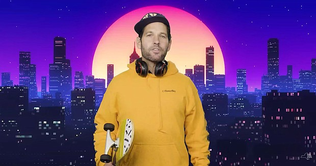 Paul Rudd, 'certified young person,' wants you to wear a mask./Credit:	New York State