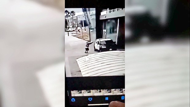 One of the two Los Angeles County Sheriff's deputies attacked by an unknown gunman Saturday has been released from the hospital./Credit:	Twitter/LASDHQ