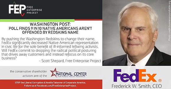 Despite evidence that Native Americans approve of the Washington Redskins moniker, FedEx today defended its role in pushing the National …
