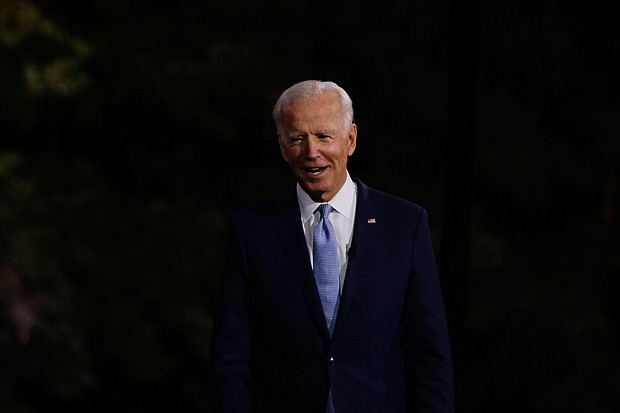 Democrat Joe Biden's campaign and aligned Democratic Party committees entered September and the fall sprint to Election Day with $466 million in cash reserves./Credit: Gabriella Demczuk for CNN