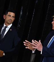 The Senate is moving ahead with Chad Wolf's nomination for Secretary of Homeland Security amid concerns about the legitimacy of his appointment, with a full committee hearing scheduled for Sept. 24./Credit: BRENDAN SMIALOWSKI/AFP/Getty Images