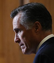 GOP Sen. Mitt Romney of Utah signaled that he is on board with the Senate's taking up a new Supreme Court nominee during the current election year, an announcement that all but ensures a nominee put forward by President Donald Trump will be confirmed barring any potential missteps by the nominee during the confirmation process./Credit: Mario Tama/Getty Images