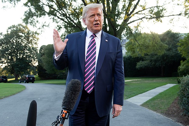 President Donald Trump hoped to make his reelection campaign about the soaring economy at the start of 2020, but the coronavirus pandemic and Trump's response to it have largely defined what Americans are hearing about the presidential campaign./Credit: Saul Loeb/AFP/Getty Images