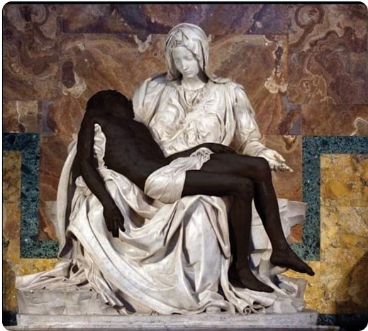 Black Jesus version of Michelangelo s Pieta divides Catholics on