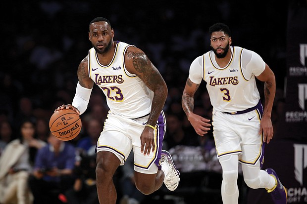 LeBron James and Anthony Davis
