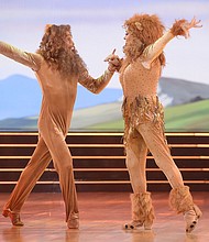 Carole Baskin and her partner Pasha Pashkov were sent home from "Dancing with the Stars" after a somber samba to "Circle of Life" in full lion garb./Credit:	Eric McCandless/ABC