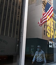A sign advertises retail space for rent on Broad Street near the New York Stock Exchange in New York on September 30, 2020./Credit:	Michael Nagle/Bloomberg/Getty Images