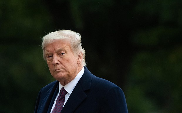 President Donald Trump, seen here on the South Lawn of the White House in Washington, DC, October 1, 2020, will be taken to Walter Reed National Military Medical Center and remain there for several days, according to the White House./Credit:	Saul Loeb/AFP/Getty Images