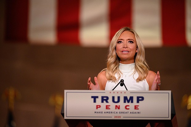 White House press secretary Kayleigh McEnany tweeted today that she tested positive for Covid-19 on October 5.
Credit:	NICHOLAS KAMM/AFP/AFP via Getty Images