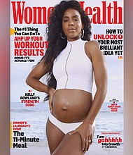 Kelly Rowland went public with her pregnancy on the cover of Women's Health.
Credit:	Djeneba Aduayom for Women’s Health