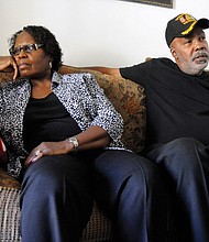 Sarah Collins Rudolph and her husband, George Rudolph, discuss the results of the 2016 presidential election in this Nov. 16, 2016, photo taken in their home in Birmingham, Ala. Mrs. Rudolph was blinded in one eye and lost her sister, Addie Mae Collins, in the 1963 bombing of the 16th Street Baptist Church in Birmingham, Ala.