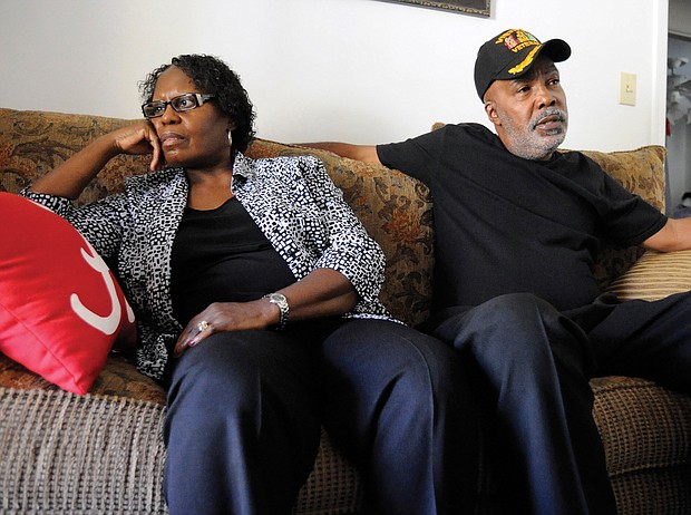 Sarah Collins Rudolph and her husband, George Rudolph, discuss the results of the 2016 presidential election in this Nov. 16, 2016, photo taken in their home in Birmingham, Ala. Mrs. Rudolph was blinded in one eye and lost her sister, Addie Mae Collins, in the 1963 bombing of the 16th Street Baptist Church in Birmingham, Ala.