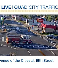 The man had to be cut out of the car and the woman had to be taken to UnityPoint Health Trinity Rock Island as well.
Credit:	WQAD