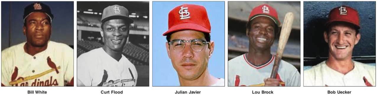 The 1964 St. Louis Cardinals team was bright with stars