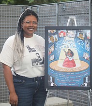 Shannon Wright with Richmond Folk Festival poster