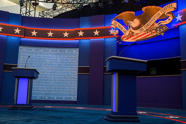 The second presidential debate will be held virtually, the Commission on Presidential Debates announced Thursday morning in the wake of President Donald Trump's positive test for coronavirus.
Credit:	Eric Baradat/AFP/Getty Images