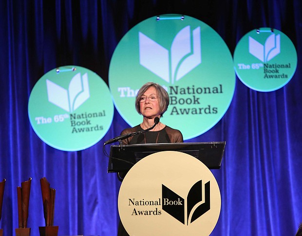 The 2020 Nobel Prize in Literature has been awarded to the American poet Louise Glück "for her unmistakable poetic voice that with austere beauty makes individual existence universal."
Credit:	Robin Marchant/Getty Images