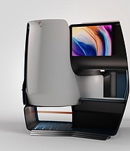 The back of the seat is likely to be adjacent to the screen of the passenger seated behind it.
Credit:	JPA Design