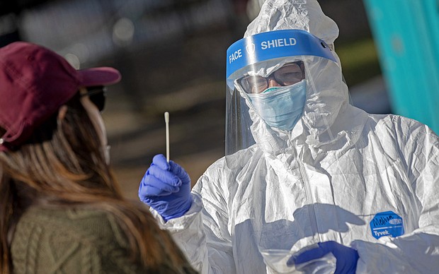 The US is approaching 8 million Covid-19 cases and the pace of new infections signals a tough winter.
/Credit:	Matt Stone/Media News Group/Boston Herald