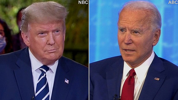 More people watched Biden on ABC than Trump on NBC, MSNBC and CNBC.
Credit:	NBC/ABC