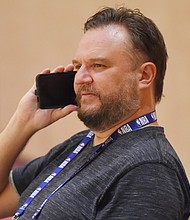 Houston Rockets GM Daryl Morey, who sparked controversy between the NBA and China, to step down.
Credit:	Bill Baptist/NBAE via Getty Images