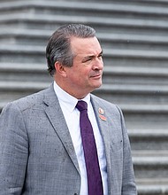 The tide has turned against Donald Trump in the Omaha suburbs, which is imperiling Republican Rep. Don Bacon. The sophomore Republican is locked in a rematch with Democrat Kara Eastman, whom he defeated by just a couple points in 2018./Credit:	Bill Clark/CQ-Roll Call, Inc/Getty Images