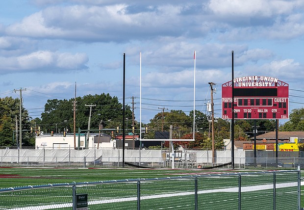 Virginia Union University’s Willie Lanier Field at Hovey Stadium is new and green following a recent $1.1 million renovation. Mr. Lanier is seeking $50 million in donations to help renovate athletic fields at nearly three dozen HBCUs.