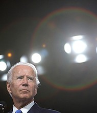 Democratic presidential nominee Joe Biden speaks on the coronavirus pandemic during a campaign event in September 2020 in Wilmington, Delaware. Biden spoke on safely reopening schools during the coronavirus pandemic./Credit:	Alex Wong/Getty Images