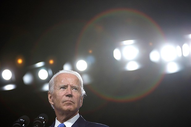 Democratic presidential nominee Joe Biden speaks on the coronavirus pandemic during a campaign event in September 2020 in Wilmington, Delaware. Biden spoke on safely reopening schools during the coronavirus pandemic./Credit:	Alex Wong/Getty Images