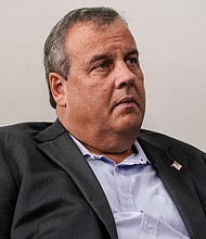 Former New Jersey Governor Chris Christie listens as President Donald Trump speaks during a news conference in the Briefing Room of the White House on September 27, 2020 in Washington, DC.
Credit:	Joshua Roberts/Getty Images/FILE
Dateline:	Washington, DC, United States