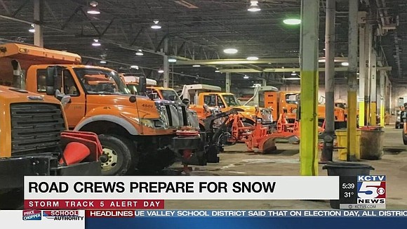 Snow fell on a quiet Kansas City metro early Monday morning, and there were fewer crews out on the roads …