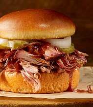 Dickey's Pull Pork Sandwich