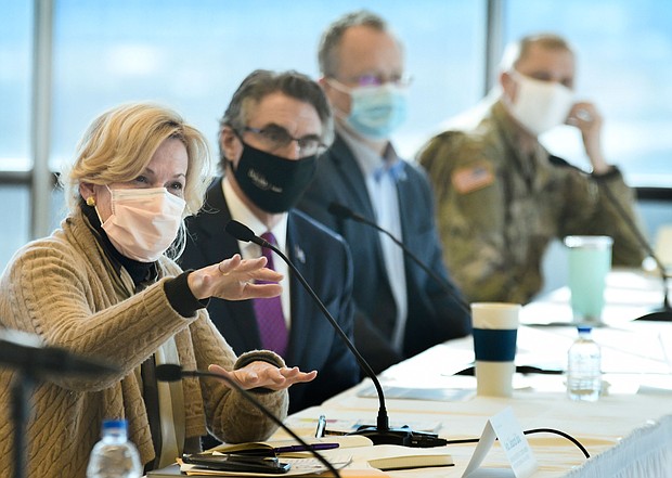 Dr. Birx slams the lack of mask usage in North Dakota, where Covid-19 is soaring.
Credit:	Mike McCleary/The Bismarck Tribune/AP