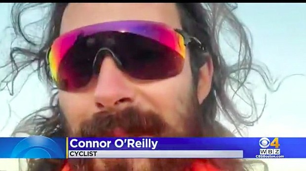 Caption:	Connor O'Reilly has been a cyclist for a long time.
Credit:	WBZ