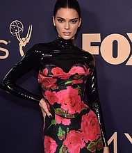 Kendall Jenner attends the Emmy Awards at Microsoft Theater in Los Angeles in September 2019./Credit:	Alberto E. Rodriguez/Getty Images