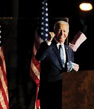 Joe Biden expresses confidence Wednesday that he will win the presidency as the nation awaits results from a small number of battleground states. A day after the election, Mr. Biden was close to securing the 270 electoral college votes he needs to defeat President Trump.