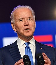 President-elect Joe Biden has received praise from many world leaders./Credit:	Angela Weiss/AFP/Getty Images