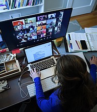 There were also some notable market losers on Nov. 9: companies that have benefited from the work-from-home and stay at home trends. Video conferencing giant Zoom plunged 15%. So did shares of interactive exercise equipment company Peloton.
Credit: Olivier Douliery/AFP/Getty Images