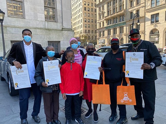 On Tuesday, Nov. 10, Brooklyn President Eric Adams hosted his second Brooklyn COVID Heroes ceremony outside Borough Hall. On Tuesday, Nov. 10, Brooklyn President Eric Adams hosted his second Brooklyn COVID Heroes ceremony outside Borough Hall.
