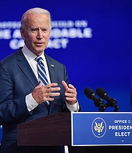 President-elect Joe Biden is planning a flurry of executive actions when he takes office on January 20, and many focus on combating the global climate crisis.
Credit:	Angela Weiss/AFPGetty Images
