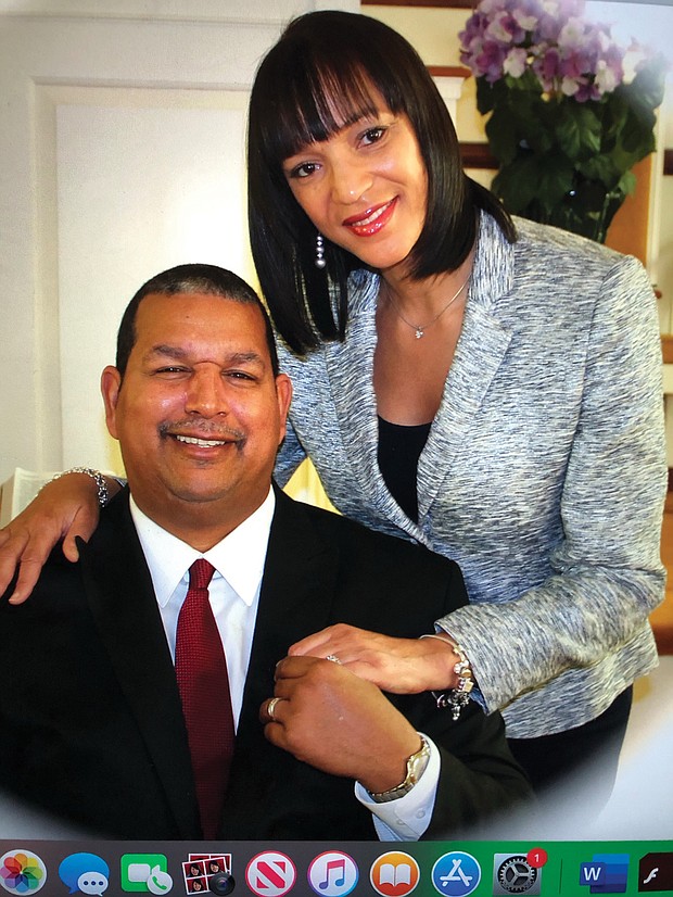 The Rev. Morris R. Gant Jr. and his wife, Lynda, share a moment as he continues his recovery from the devastating effects of COVID-19. She never gave up hope that he would return home and led prayer circles in efforts to aid his recovery while he was hospitalized.