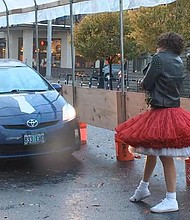 At Shine Distillery, they've set up a drive-through with Drag Queens, who are putting on a show while customers wait.
Credit:	KPTV