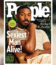 Michael B. Jordan was named People Magazine's Sexiest Man Alive.
Credit:	People Magazine