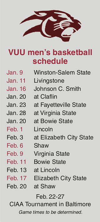 Because of the pandemic, Virginia Union University will be playing a conference-only men’s basketball schedule this season.