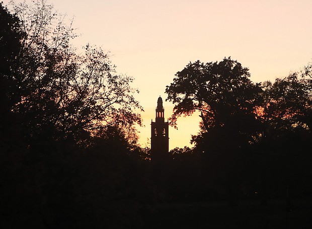 Sunset at The Carillon in Byrd Park