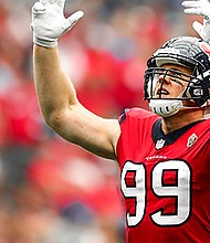 Texans defensive end J.J. Watt