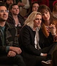 "Happiest Season" received the highest viewership for a Hulu original ever.
Credit:	Hulu